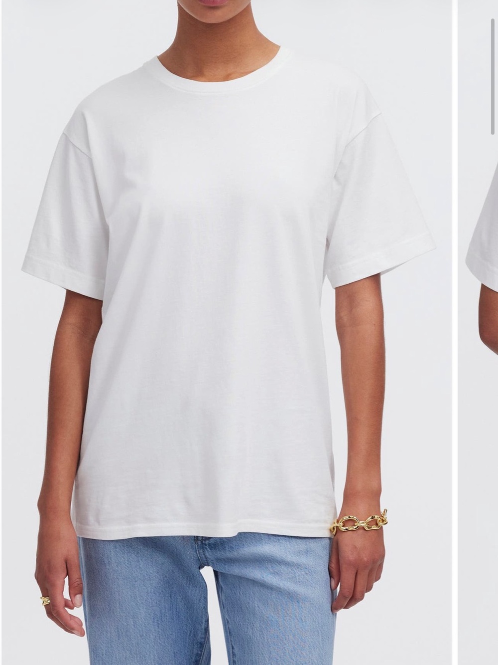 nwt madewell cotton relaxed oversized tee